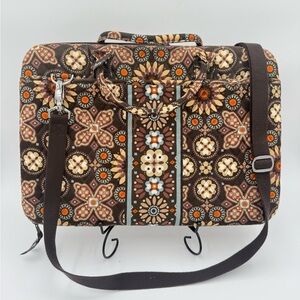 Vintage Vera Bradley Hard Shell Laptop Computer Case Bag 17” Folkloric Paisley